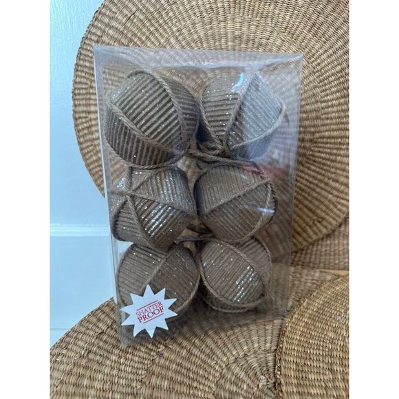 Rustic Country 6 piece Boxed Basics Christmas Ornaments - Picture 1 of 8